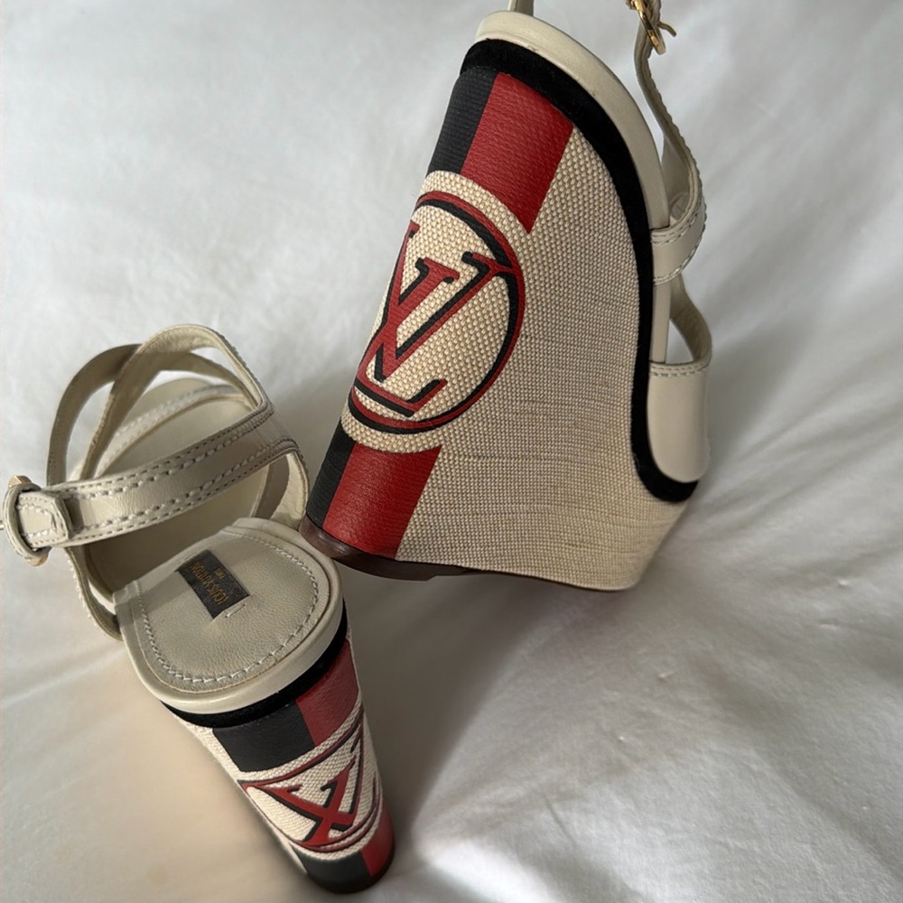 Louis Vuitton Platform Sandals size 38 1/2 - Picture 4 of 14